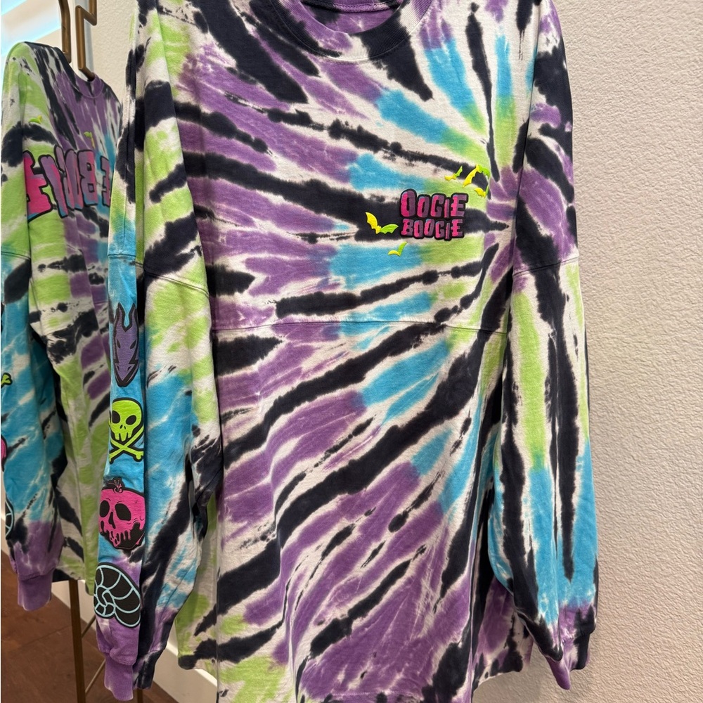 Disney Parks Oogie Boogie Multicolor Tie-Dye Sweatshirt NWOT size L